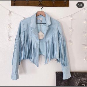 El Rio Fringe Suede Jacket